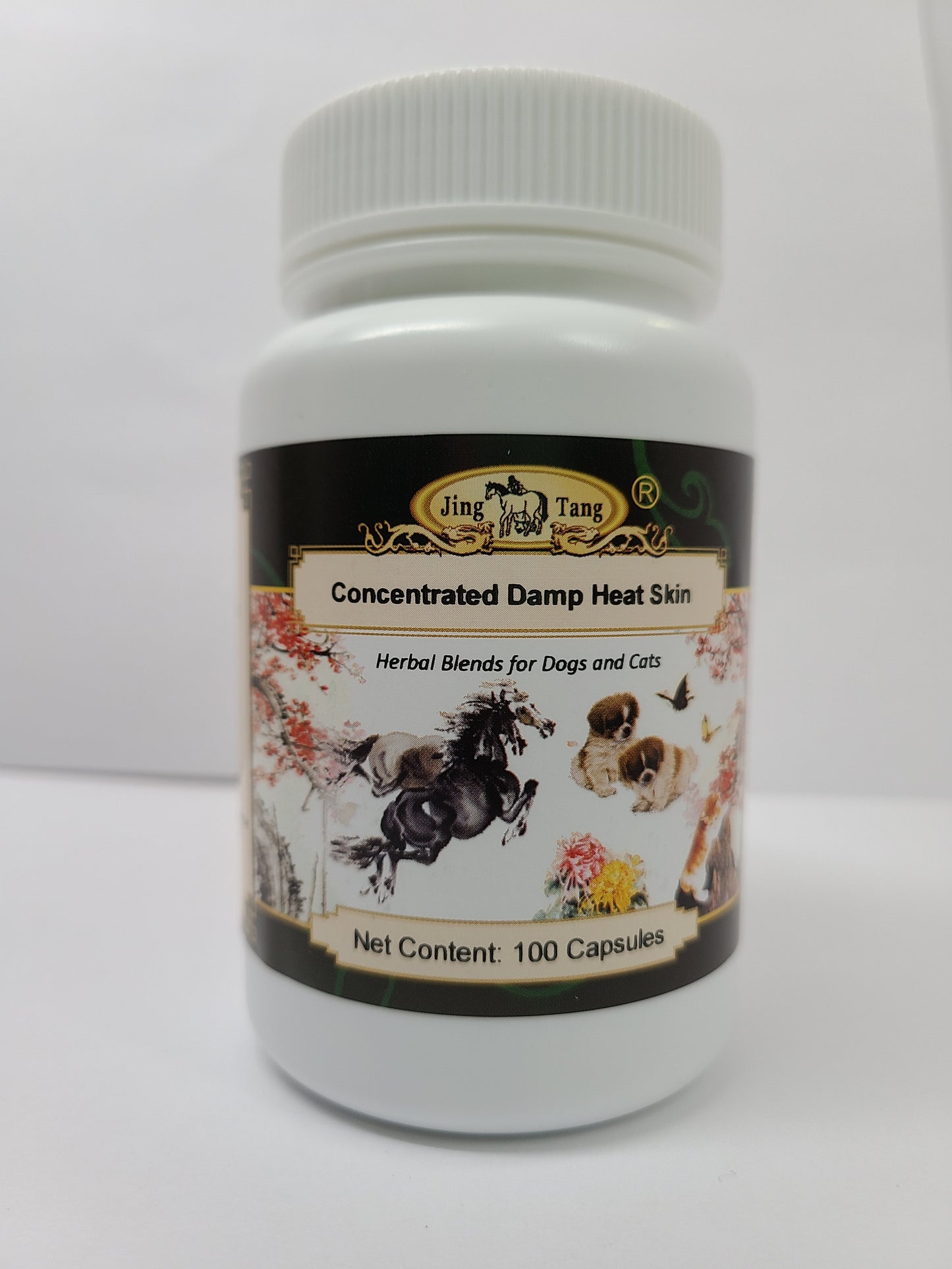 Jing Tang Herbals: Concentrated Damp Skin Heat 0.5g capsule (100 capsule bottle)