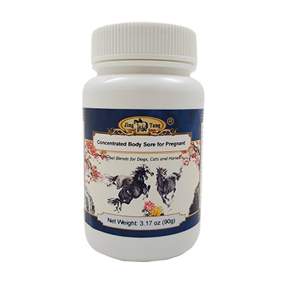 Jing Tang Herbals Concentrated Body Sore for Pregnant Mom 90g powder bottle, for horses and large dogs