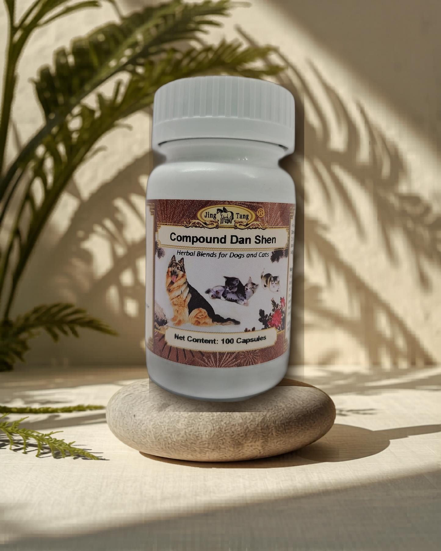 Jing Tang Herbals: Compound Dan Shen 0.2g capsule (100 capsule bottle)