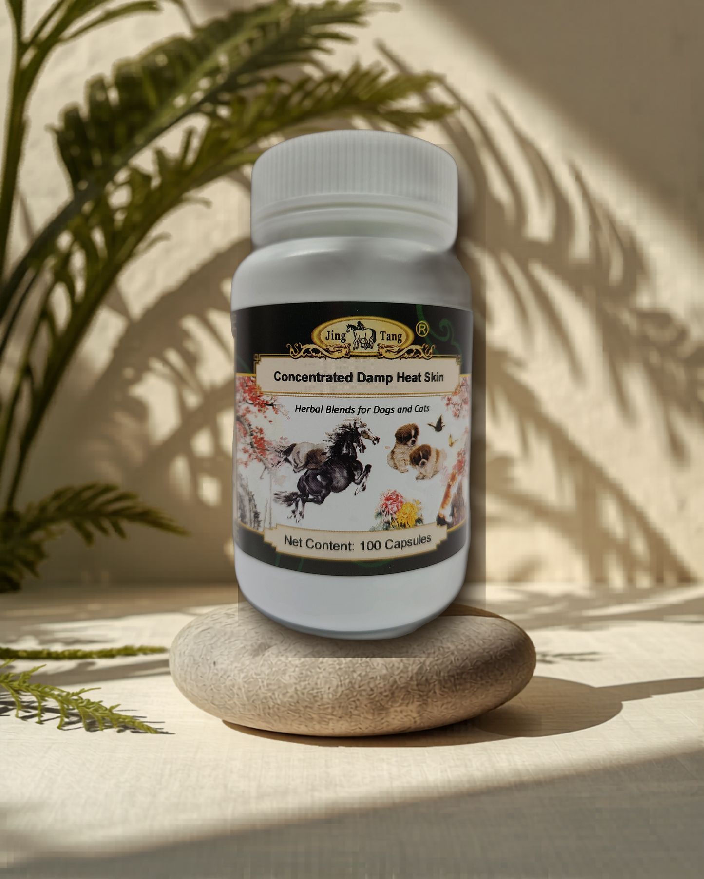 Jing Tang Herbals: Concentrated Damp Skin Heat 0.5g capsule (100 capsule bottle)