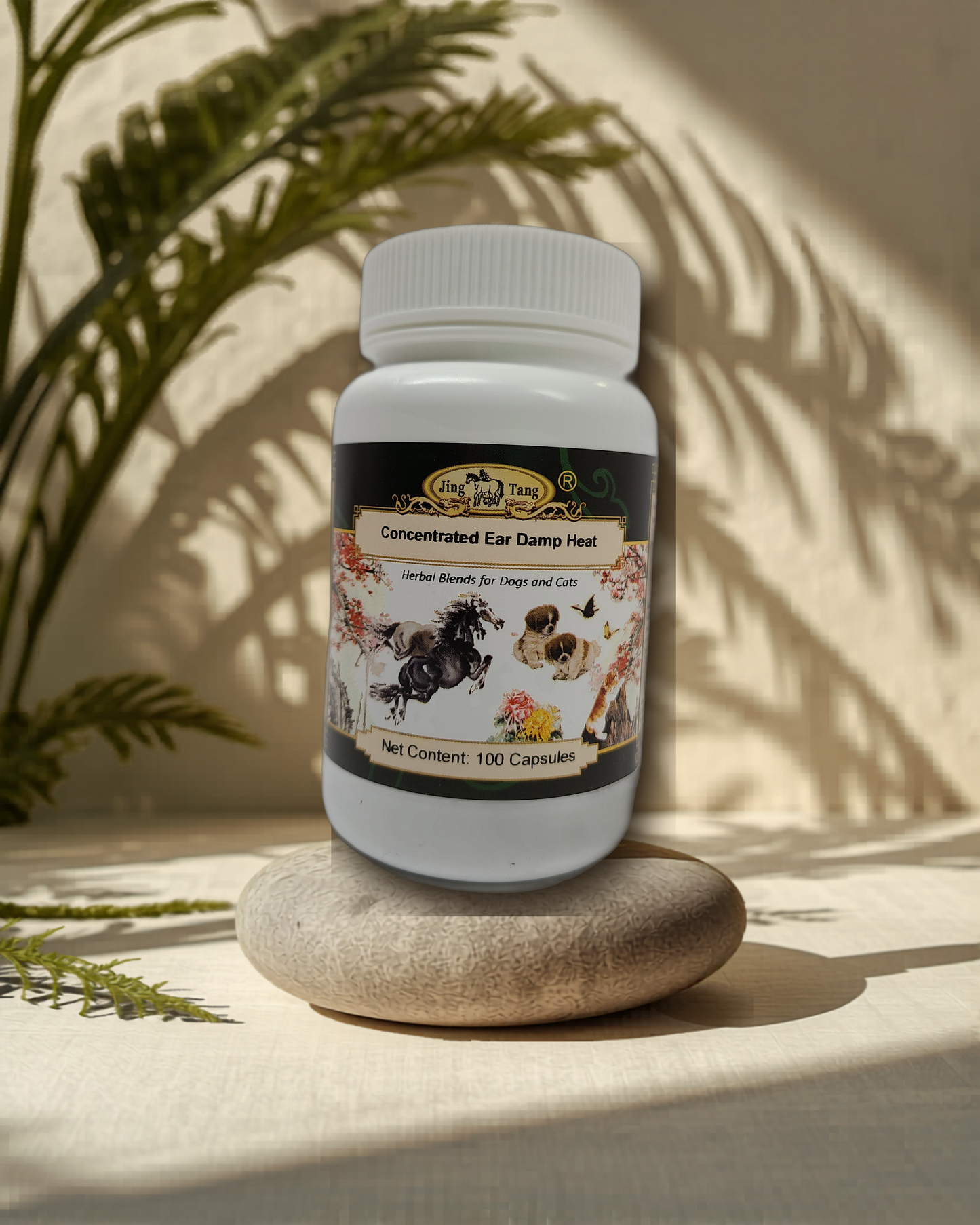 Jing Tang Herbals: Concentrated Ear Damp Heat 0.5g capsule (100 capsule bottle)