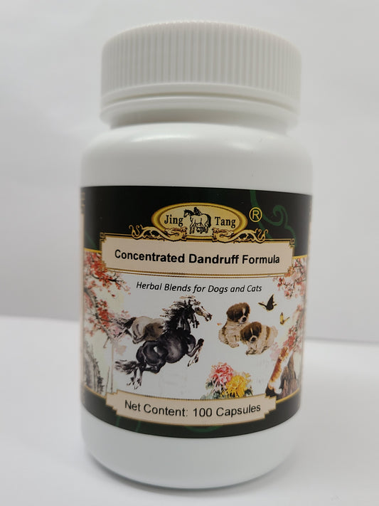 Jing Tang Herbals: Concentrated Dandruff Formula 0.5g capsule (100 capsule bottle)